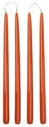 Κερί Smooth Taper Set 4 τμχ Burn Time 10.5 h Πορτοκαλί Rustic Ø2,2 x H38 cm S/4 Broste Copenhagen