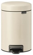 Brabantia 1005523 Κάδος με πεντάλ 3L, Soft Beige