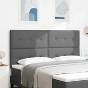 vidaXL Κεφαλάρι Με Κουμπιά Γκρι 180 εκ Υφάσματος