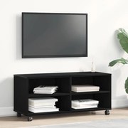vidaXL Κονσόλα Τηλεόρασης Μαύρη 90x35x35 εκ Επεξεργασμένο Ξύλο
