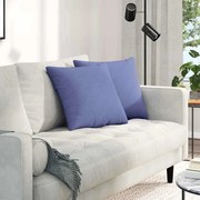 Μαξιλάρι Καναπέ 2 pcs Μπλε 45 x 45 cm ύφασμα