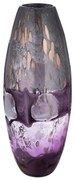 Glasart Βάζο "Feeling" Γυάλινο Γκρι Violet PU H. 42 cm D. 17 cm