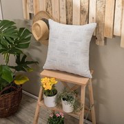 Μαξιλάρι Δικαοσμητικό (Με Γέμιση) Messina 05 Blue Teoran 43X43 Βαμβάκι-Πολυέστερ