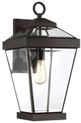Απλίκα Φωτιστικό Τοίχου E27 60W IP44 Μπρονζέ Ravine QZ-RAVINE2-L Elstead QZ-RAVINE2-L Μπρονζέ