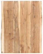 vidaXL Επιφάνεια Τραπεζιού 80 x (50-60) x 3,8 εκ. Μασίφ Ξύλο Ακακίας