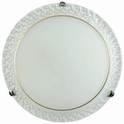 Πλαφονιέρα Φωτιστικό Οροφής 2xΕ27 Φ40 Arkolight-218-1/2-Λευκό 218-1/2