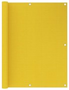 vidaXL Διαχωριστικό Βεράντας Κίτρινο 120 x 500 εκ. από HDPE
