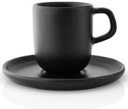 Φλυτζάνι Espresso Με Πιατάκι Stoneware 512705 65ml Black Eva Solo Πηλός