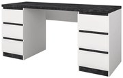 Γραφείο Ξύλινο ORLY Nimphea Alba/Dark Concrete 160x60x76