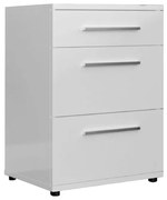 Intrahome Κομοδίνο Elegance Intrahome με 3 συρτάρια σε λευκή απόχρωση 40x39x57εκ | SKU: INTRAPA-140111200