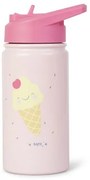 Παγούρι - Θερμός 350ml Με Καλαμάκι Saro Ice Cream 74506