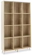 Βιβλιοθήκη FIRENZE pakoworld χρώμα sonoma 107x28,6x178εκ