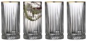 Ποτήρι Ποτού Firenze (Σετ 4Τμχ) 15565 450ml Clear-Gold Lyngby Glass Γυαλί