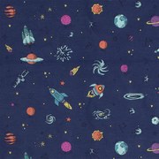 Πάνα Χασέ Space 189 Blue DimCol 80x80cm 100% Βαμβάκι