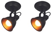 R50111102-1R (x2) Loop Packet Metal blue-black adjustable spotlight+ HOMELIGHTING 77-8852