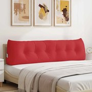vidaXL Μαξιλάρι Πλάτης Κόκκινο 180 x 24 x 50 εκ ύφασμα