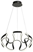 Κρεμαστό Φωτιστικό Οροφής Led Αλουμίνιο H120 Φ52 Eurolamp-144-15009-Μαύρο 144-15009