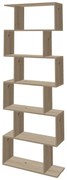 Βιβλιοθήκη Sezen pakoworld σε oak απόχρωση 70x24x191.5εκ (1 τεμάχια)