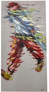 Πίνακας Καμβάς Walking 301-000011 70x3x140cm Multi Inart Vertical Καμβάς