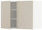 METOD ντουλάπι τοίχου με ράφια/2 πόρτες, 80x60 cm 194.568.15