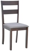 Καρέκλα Dallan  pakoworld σε καρυδί απόχρωση 40x47.5x89εκ