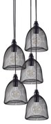Φωτιστικό Οροφής Πολύφωτο Homelighting Zola 77-4352 Black