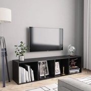 vidaXL Βιβλιοθήκη/Έπιπλο Τηλεόρασης Μαύρο 143 x 30 x 36 εκ.