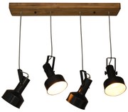 Φωτιστικό Οροφής  HL-243S-4P FARCOM BLACK PENDANT - 51W - 100W - 77-3050