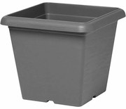 Βάζο Λουλουδιών Garden ID Ανθρακί Τετράγωνο Εφέ πέτρας 40 x 35 cm