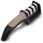 Ακονιστήρι Ατσάλινων Μαχαιριών Misty 10-186-006 21,5cm Beige-Black Nava 3 Ατσάλι,Πλαστικό