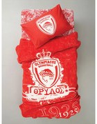 Κουβέρτα Παιδική Olympiacos Velour 3 Red Palamaiki Ημίδιπλο 160x220cm Πολυέστερ