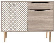 Κομότα Home Fylliana Sonoma 90x39.5x75 εκ. 90x39.5x75 εκ.