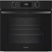 Indesit IO K58HS B Εντοιχιζόμενος φούρνος 71lt , Π59,6 εκ. , Μαύρος , Υδρόλυση