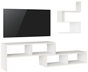 Σύνθετο σαλονιού Kakomo σε λευκή απόχρωση 170x29.5x43εκ Υλικό: 18mm Melamine Particleboard 176-000221