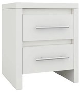 WOODWELL KENNEL Κομοδίνο 2 Συρτάρια, Απόχρωση Άσπρο 47x39x57cm Ε765,3