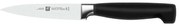Μαχαίρι Ξεφλουδίσματος ****Vier Sterne 31070-101 10/10,3cm Black-Silver Zwilling Ανοξείδωτο Ατσάλι
