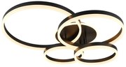 Φωτιστικό Οροφής Trio Lighting DRAKE 632210432 Μαύρο Ματ (Black Mat) 2700 - 6500K