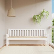 vidaXL Μαξιλάρι Πάγκου Κήπου Μπεζ 200x50x7 εκ. Ύφασμα Oxford