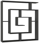 Βιβλιοθήκη Labirent Megapap χρώμα ανθρακί 125x22x129εκ.