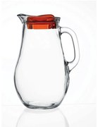 BISTRO JUG W/RED LID 1850CC H: 24 D: 17,24CM P/120 GB1.OB6 SP80119G1R