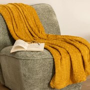 Κουβέρτα Καναπέ Fleece (125x150) A-S Flanel Losan Ochra 164044R