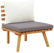 vidaXL Καρέκλα Κήπου από Μασίφ Ξύλο Ακακίας με Μαξιλάρια