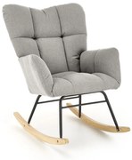 Vanko Κουνιστη Πολυθρονα Γκρι