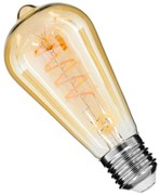 Λαμπτήρας Led Soft Spiral Filament 99144 ST64 E27 6W 490lm Dimmable Honey GloboStar