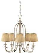 Πολυέλαιος Κρεμαστό Φωτιστικό 5xE14 Ασημί Abbey FE-ABBEY5 Elstead Lighting-FE-ABBEY5-Ασημί FE-ABBEY5