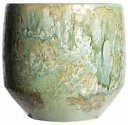 Supergreens Κασπώ Κεραμικό "Harris" Στρογγυλό Πράσινο 25x25x22 εκ.