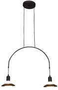 Φωτιστικό Οροφής Κρεμαστό HL-3528-2 77-3824 Everdina Black  Homelighting Metal