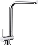 Blanco Laressa-F Chrome Μπαταρία Κουζίνας με Αριστερό Πόμολο Σπαστή για Παράθυρο με Περιστρεφόμενο Ρουξούνι