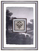 Κάδρο Τοπίο MAF157 56x2x76cm Silver Espiel Κάθετοι Glass,Polyresin