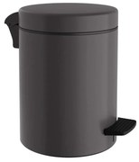 Κάδος Απορριμμάτων Μπάνιου (Φ20x28) Pam &amp; Co 5lt 96 Anthracite Matte